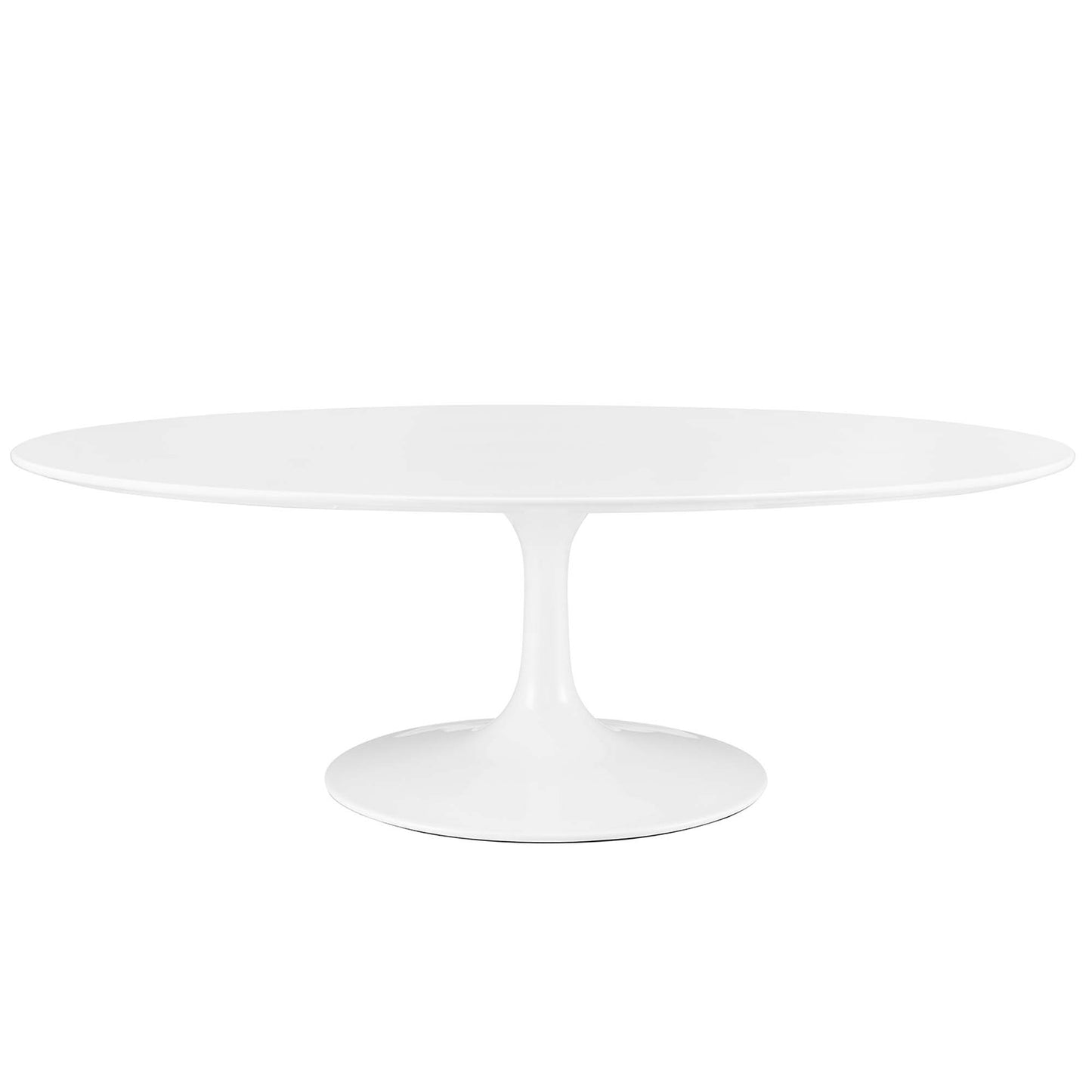 Lippa 48" Oval-Shaped Wood Coffee Table by Furniture For America