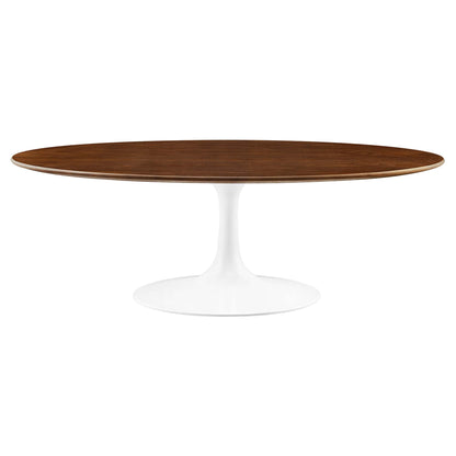 Lippa 48" Oval Wood Coffee Table by Furniture For America
