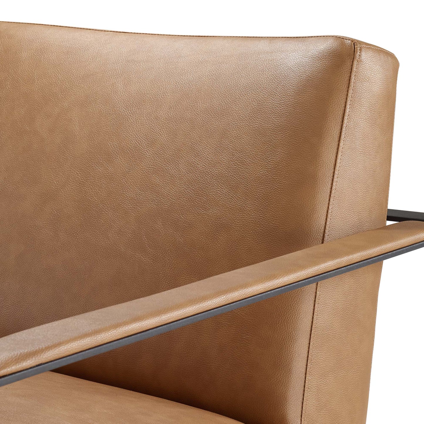 Seg Vegan Leather Accent Chair by Furniture For America