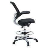 Pillar Drafting Chair in Black