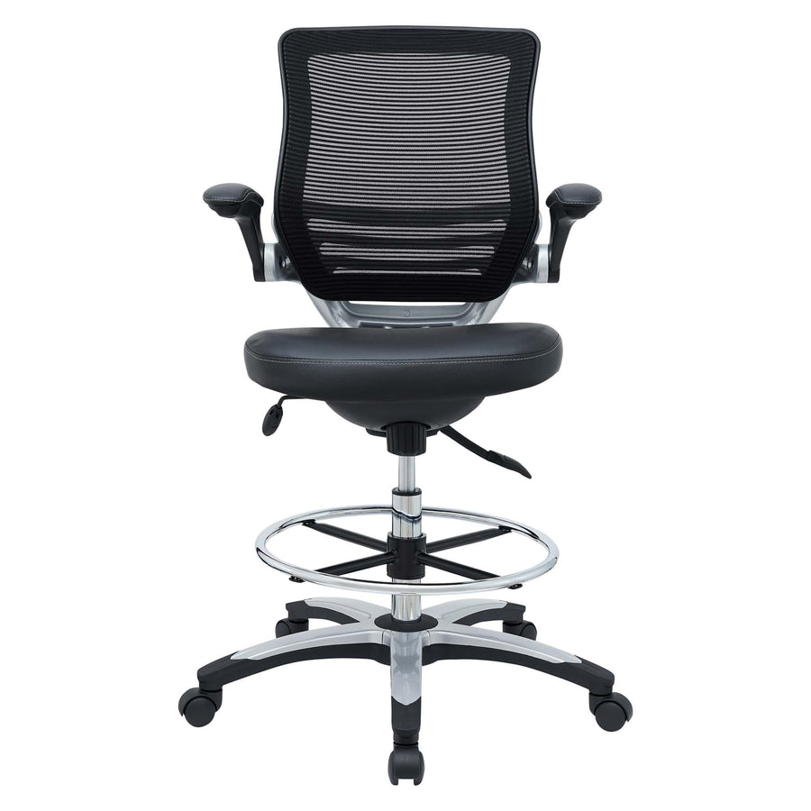 Pillar Drafting Chair in Black