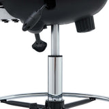Pillar Drafting Chair in Black