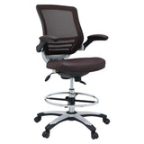 Pillar Drafting Chair in Brown