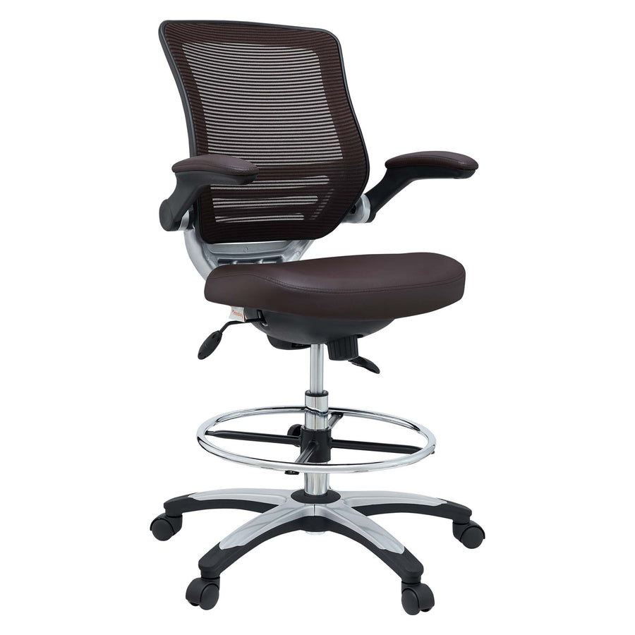 Pillar Drafting Chair in Brown