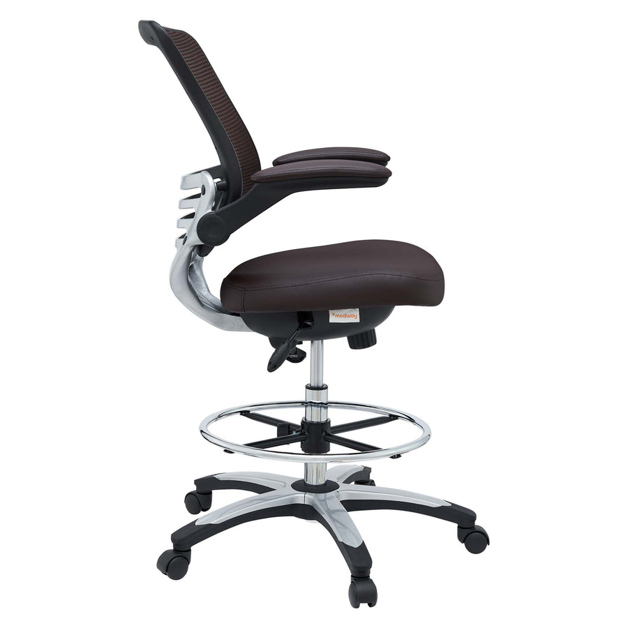 Pillar Drafting Chair in Brown