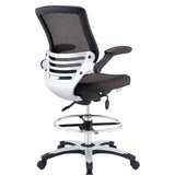 Pillar Drafting Chair in Brown