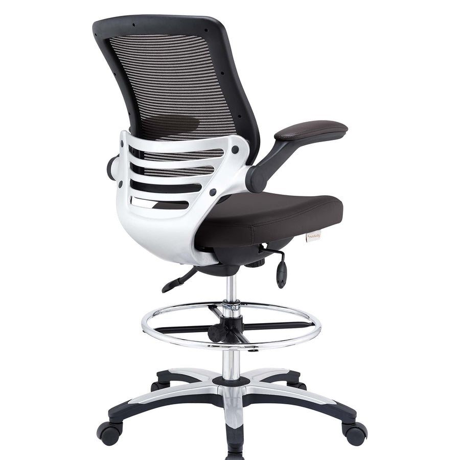 Pillar Drafting Chair in Brown