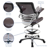 Pillar Drafting Chair in Brown