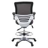 Pillar Drafting Chair in Brown
