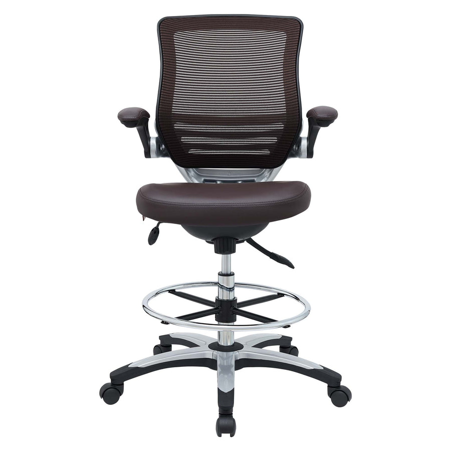 Pillar Drafting Chair in Brown