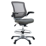 Pillar Drafting Chair in Gray
