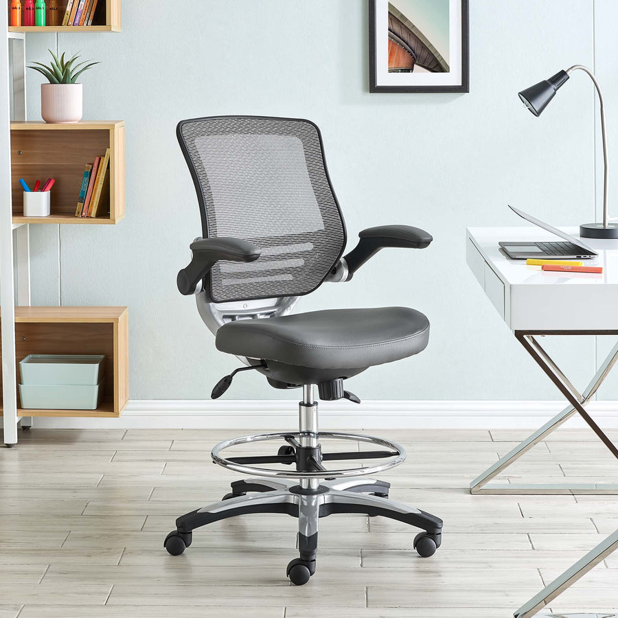 Pillar Drafting Chair in Gray
