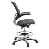 Pillar Drafting Chair in Gray