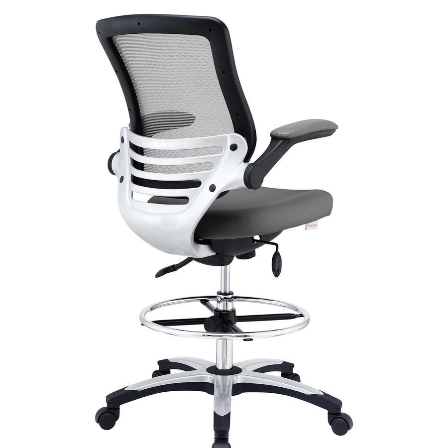 Pillar Drafting Chair in Gray
