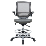 Pillar Drafting Chair in Gray