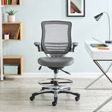 Pillar Drafting Chair in Gray