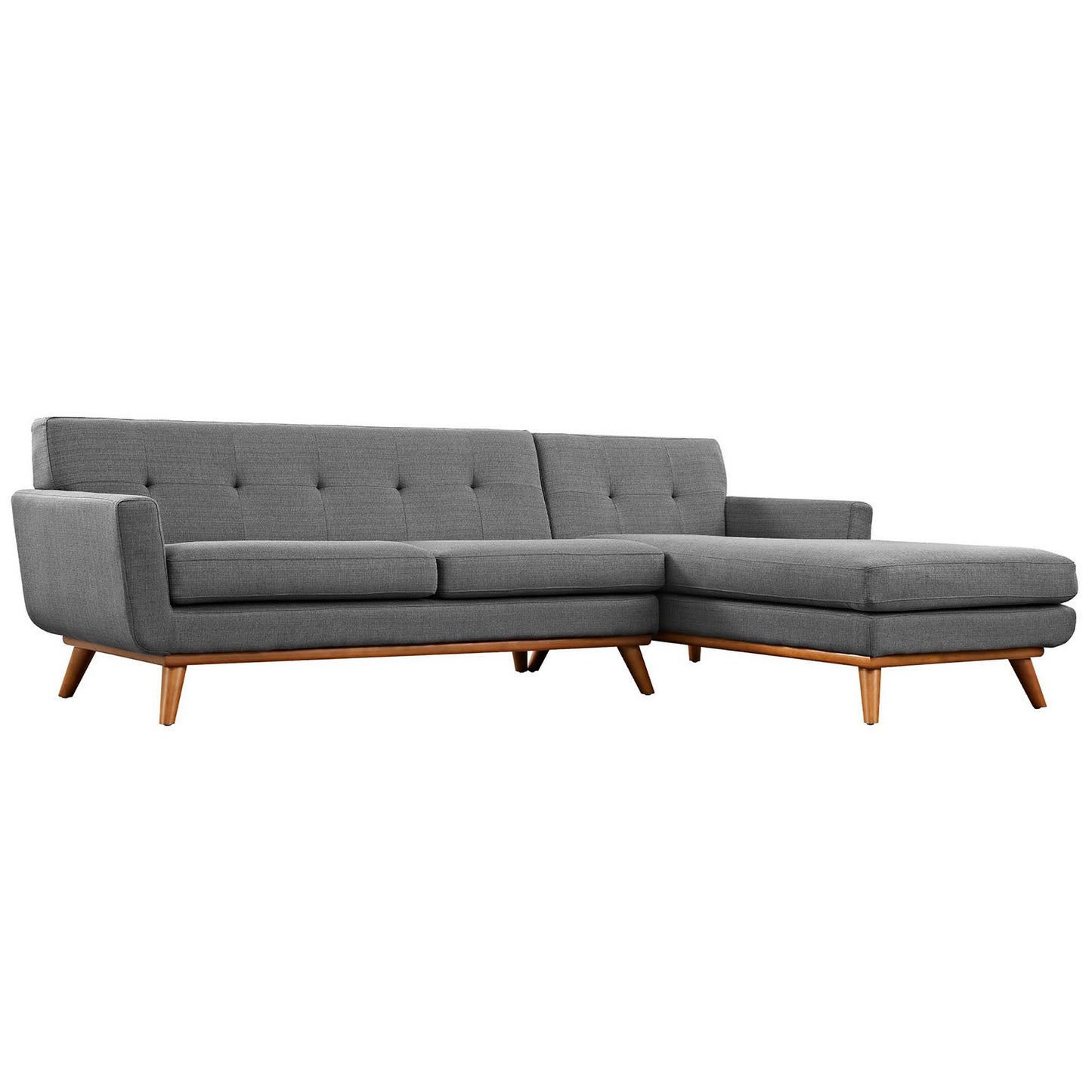 Engage Right-Facing Upholstered Fabric Sectional Sofa by Furniture for America