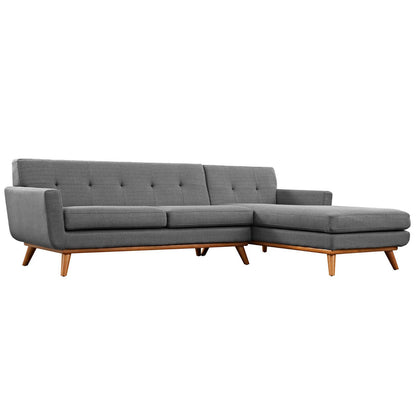 Engage Right-Facing Upholstered Fabric Sectional Sofa by Furniture for America