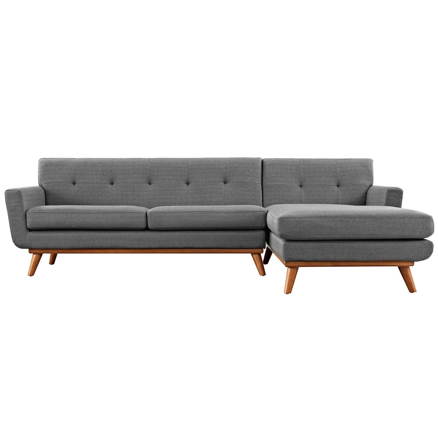 Engage Right-Facing Upholstered Fabric Sectional Sofa by Furniture for America