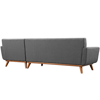 Engage Right-Facing Upholstered Fabric Sectional Sofa by Furniture for America