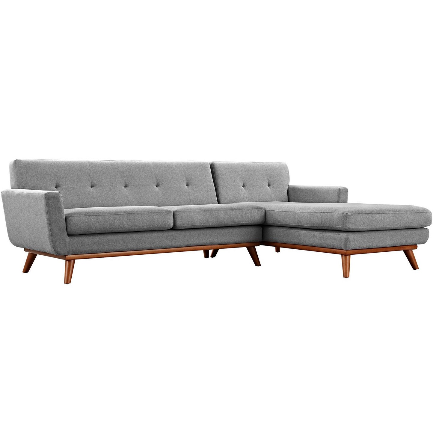 Engage Right-Facing Upholstered Fabric Sectional Sofa by Furniture for America