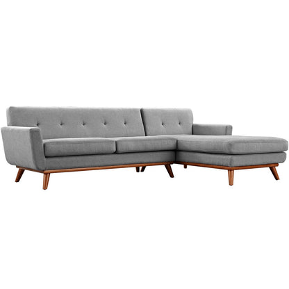 Engage Right-Facing Upholstered Fabric Sectional Sofa by Furniture for America