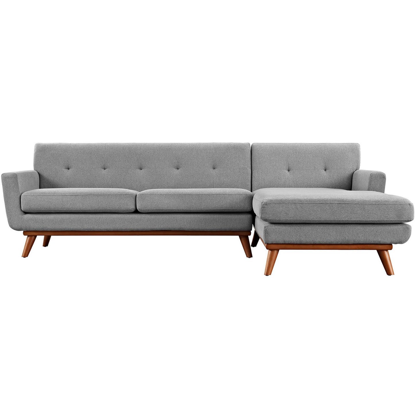 Engage Right-Facing Upholstered Fabric Sectional Sofa by Furniture for America