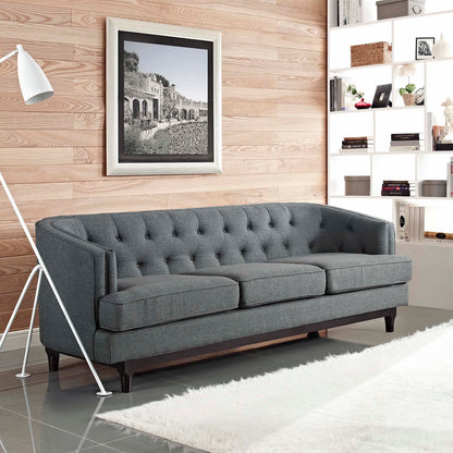 Coast Upholstered Fabric Sofa by Furniture for America