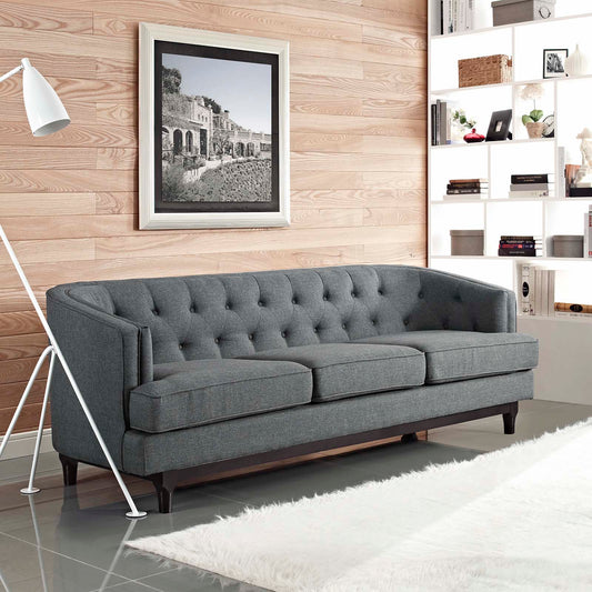 Coast Upholstered Fabric Sofa by Furniture for America