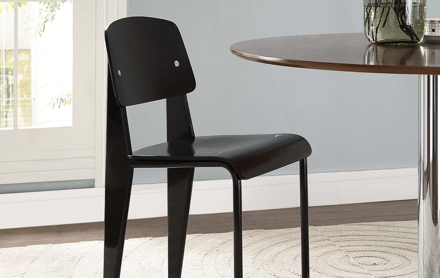 Eluned Dining Side Chair in Black Black