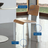 Eluned Dining Side Chair in Natural White