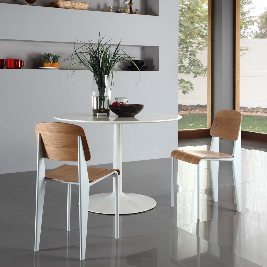 Eluned Dining Side Chair in Natural White