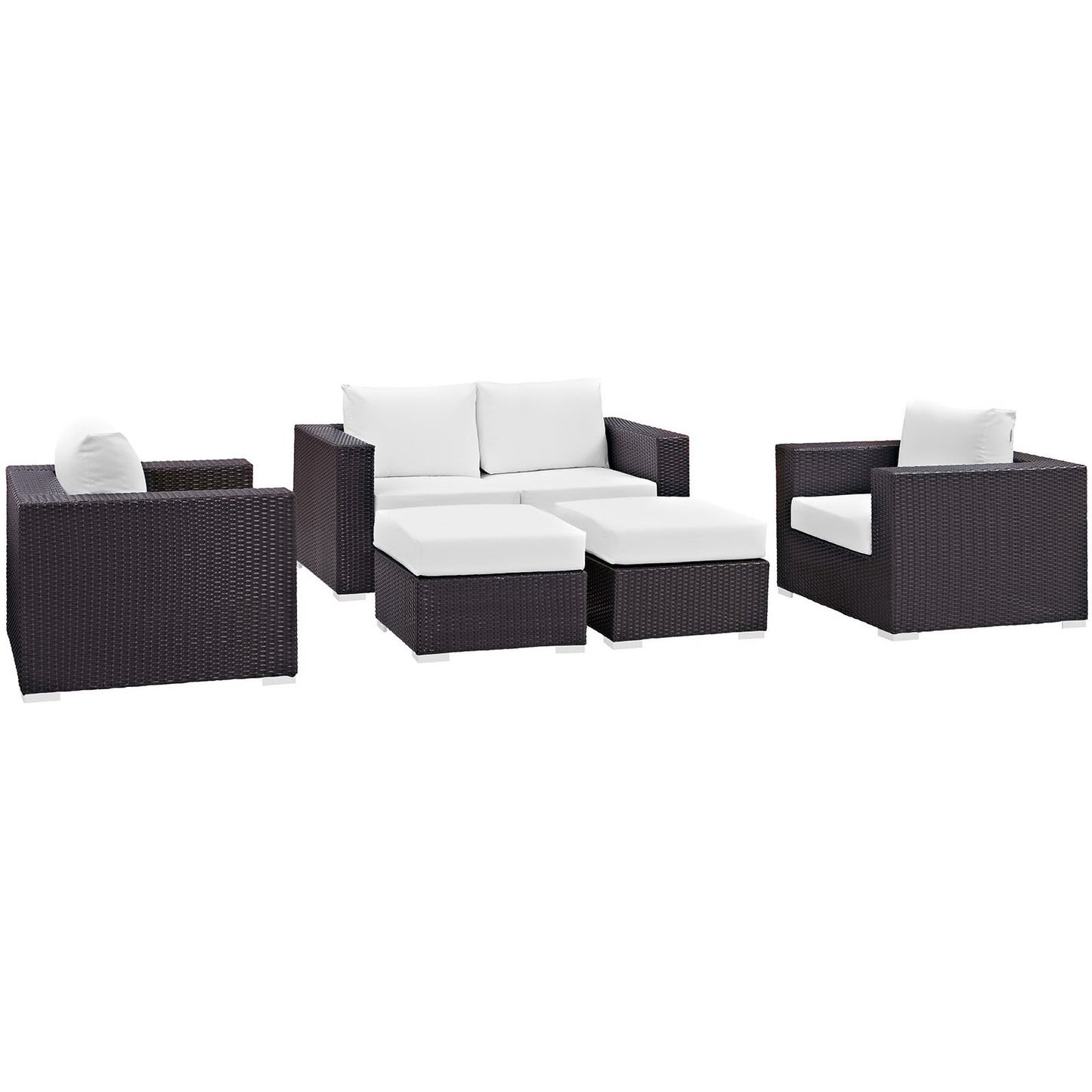 Convene 5 Piece Outdoor Patio Sofa Set by Furniture For America