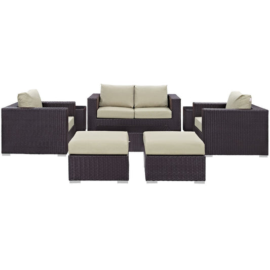 Convene 8 Piece Outdoor Patio Sofa Set by Furniture For America