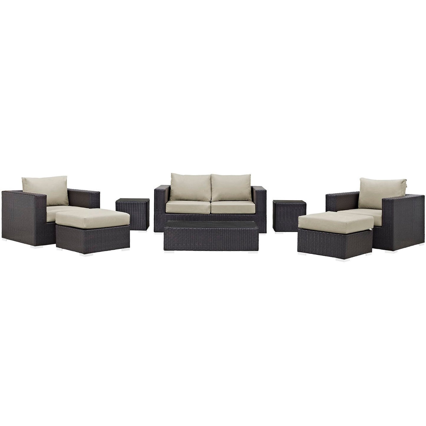 Convene 8 Piece Outdoor Patio Sofa Set by Furniture For America