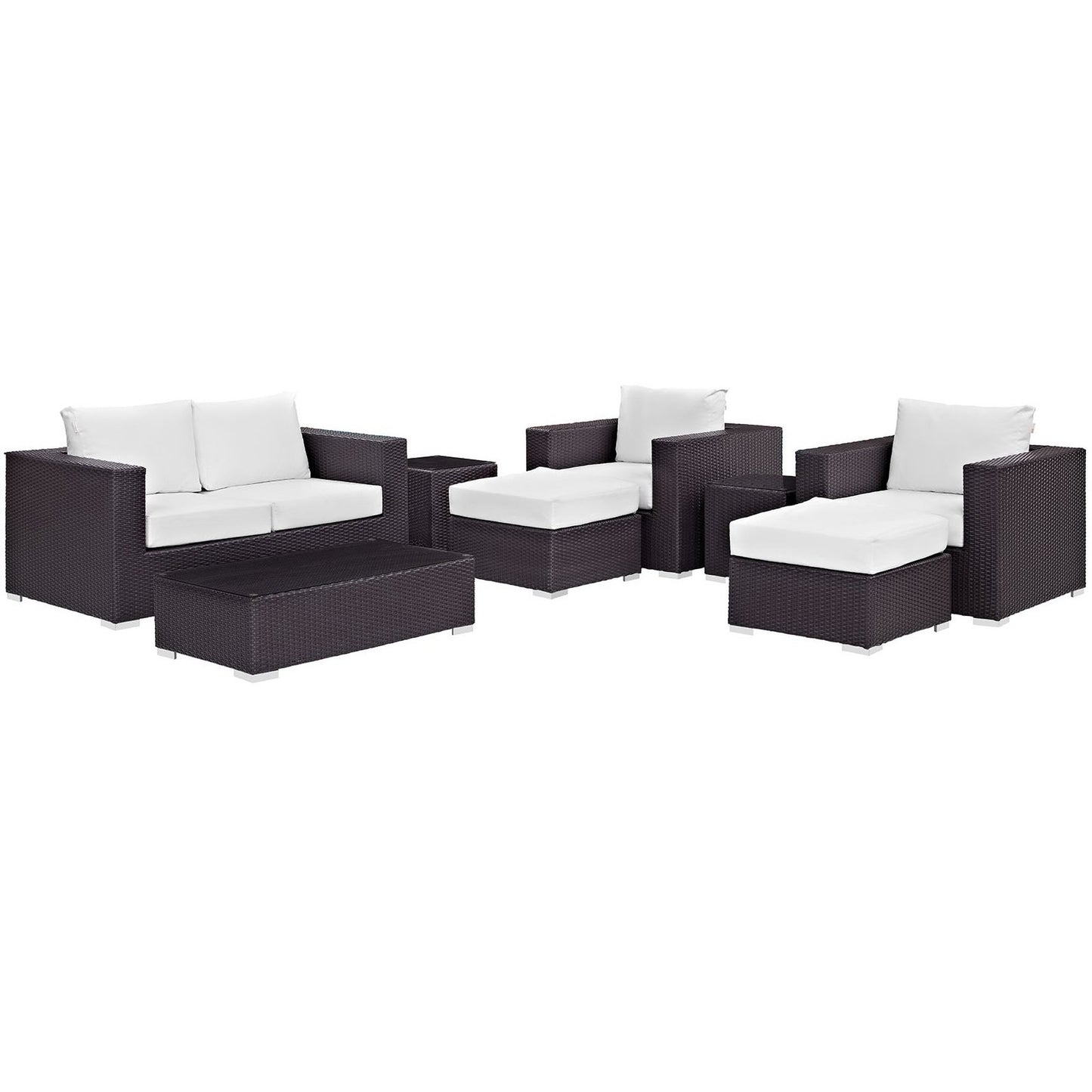 Convene 8 Piece Outdoor Patio Sofa Set by Furniture For America