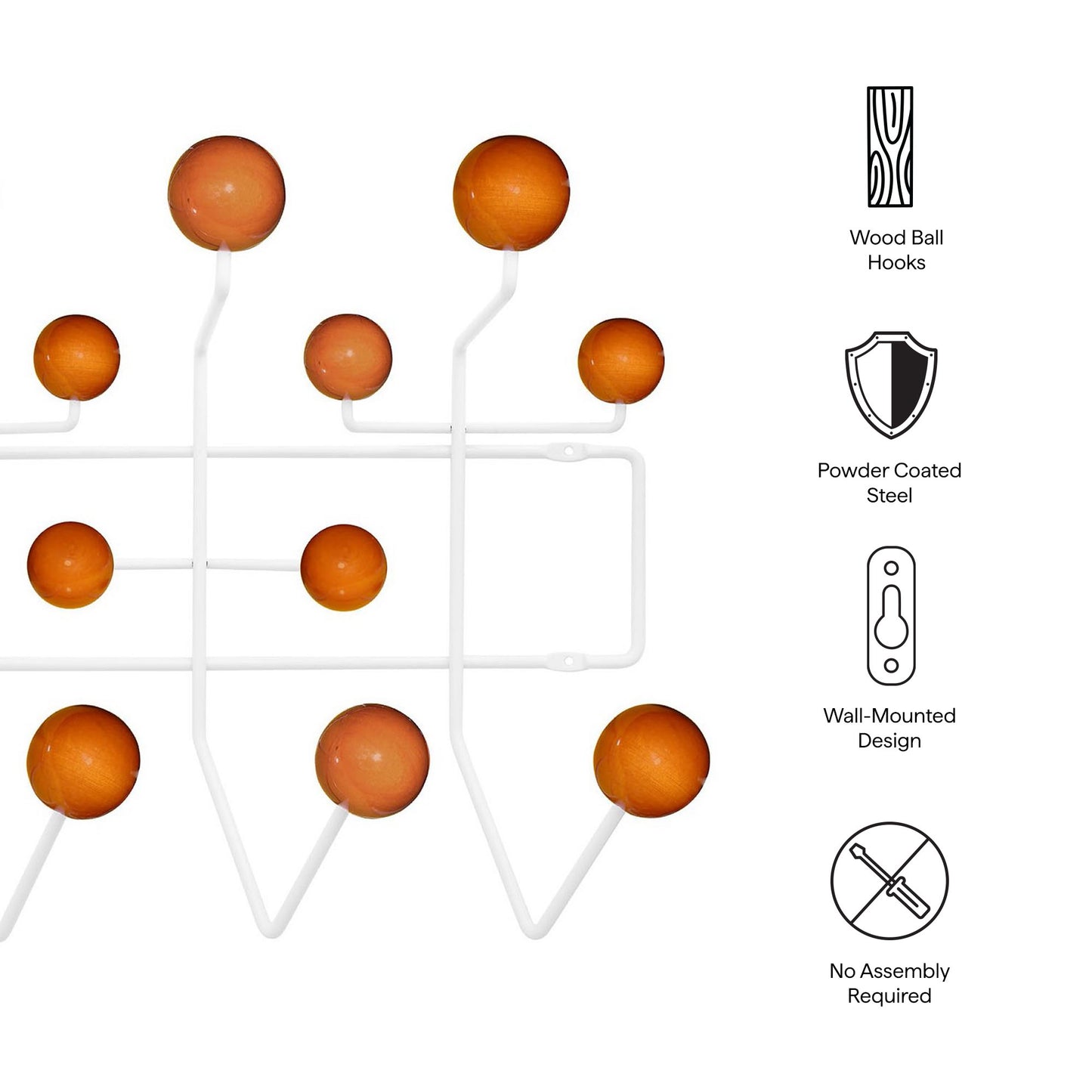 Bryony Coat Rack in Caramel