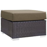 Sienna 10 Piece Outdoor Patio Sectional Set in Espresso Mocha