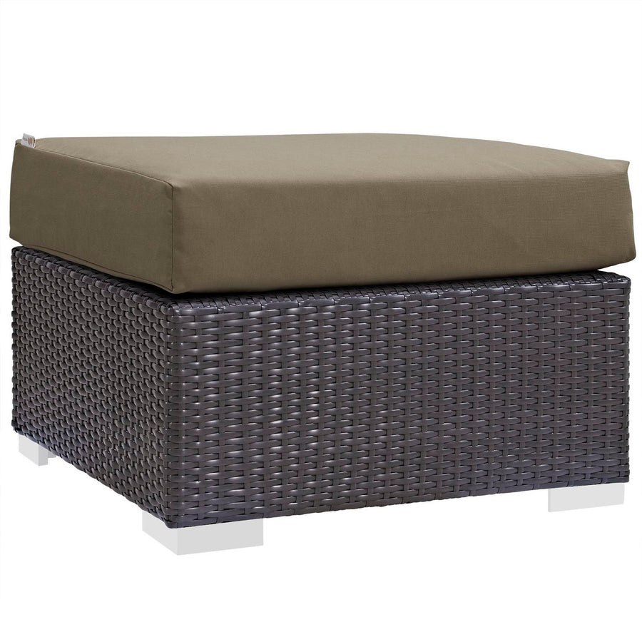 Sienna 10 Piece Outdoor Patio Sectional Set in Espresso Mocha