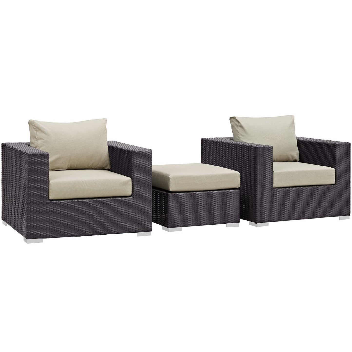 Convene 3 Piece Outdoor Patio Sofa Set by Furniture For America