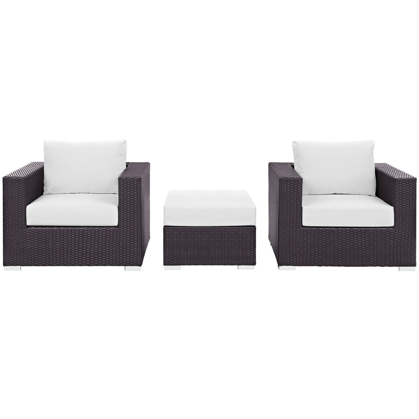 Convene 3 Piece Outdoor Patio Sofa Set by Furniture For America