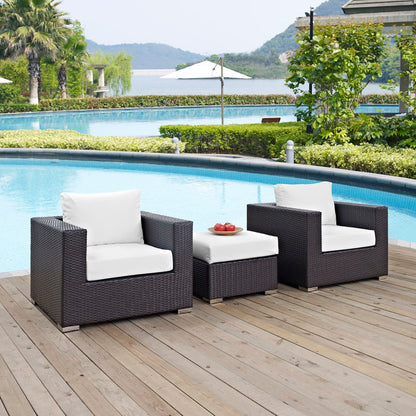 Convene 3 Piece Outdoor Patio Sofa Set by Furniture For America