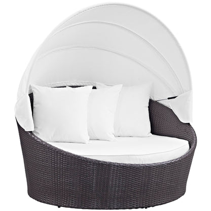Convene Canopy Outdoor Patio Daybed by Furniture For America