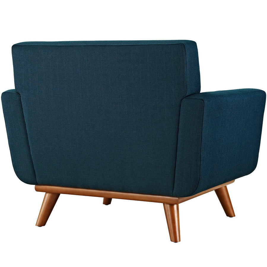 Flint 2 Piece Armchair and Ottoman in Azure