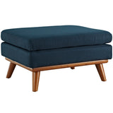 Flint 2 Piece Armchair and Ottoman in Azure