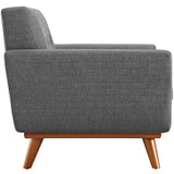 Flint 2 Piece Armchair and Ottoman in Gray