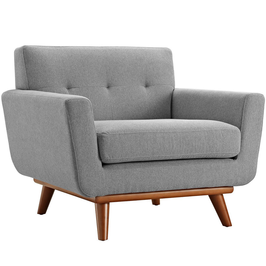 Flint 2 Piece Armchair and Ottoman in Expectation Gray