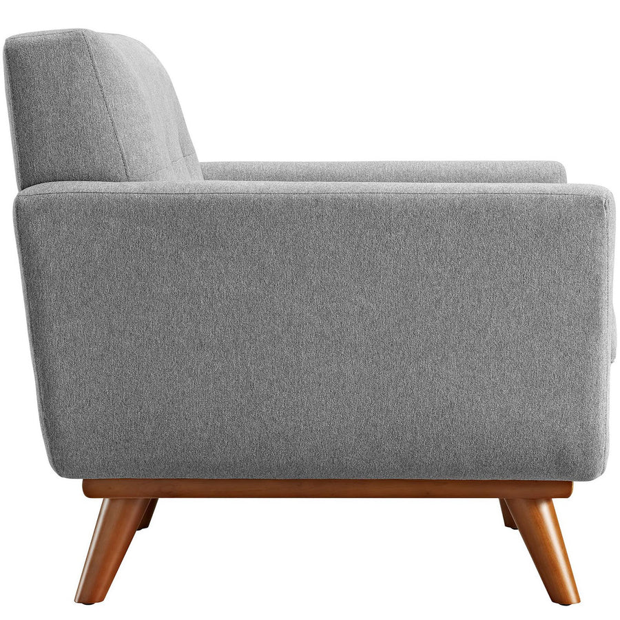 Flint 2 Piece Armchair and Ottoman in Expectation Gray