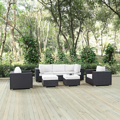 Convene 7 Piece Outdoor Patio Sectional Set by Furniture For America