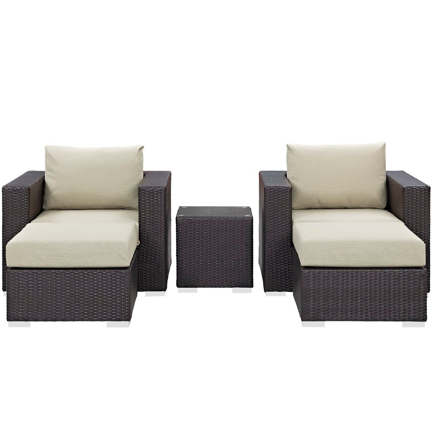 Convene 5 Piece Outdoor Patio Sectional Set by Furniture For America
